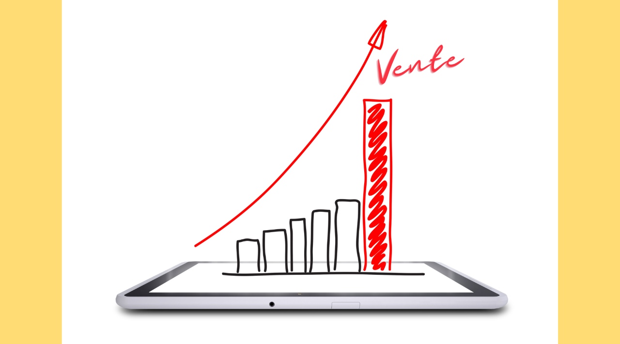 Graphique représentant l'augmentation des ventes grâce à l'intégration d'un(e) commercial(e) sédentaire au sein d'une entreprise